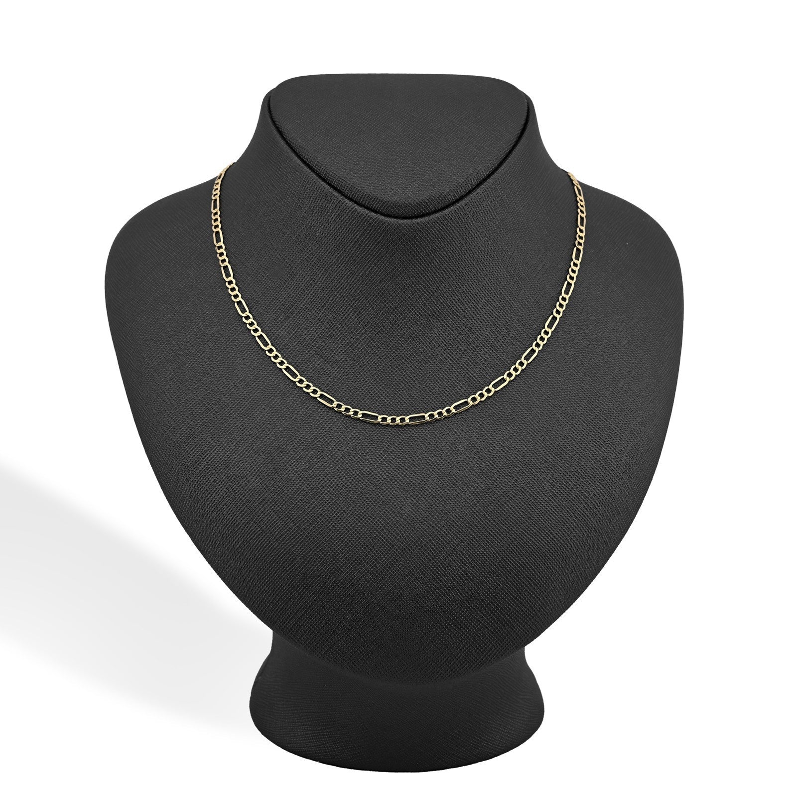 Fine 10k Yellow Gold 3MM Figaro Chain 20 Inches Mens Womens 3.2 grams Necklace - Elite Jewelers - Necklaces & Chains