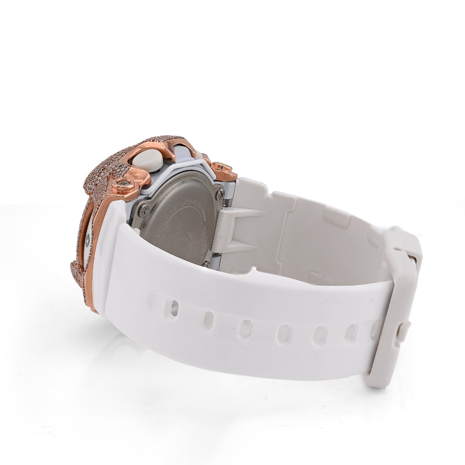 G - Shock BG169U Baby G 4.80CTW Rose Natural Diamond Bezel White Band Women Watch - Elite Jewelers - Luxury Watch