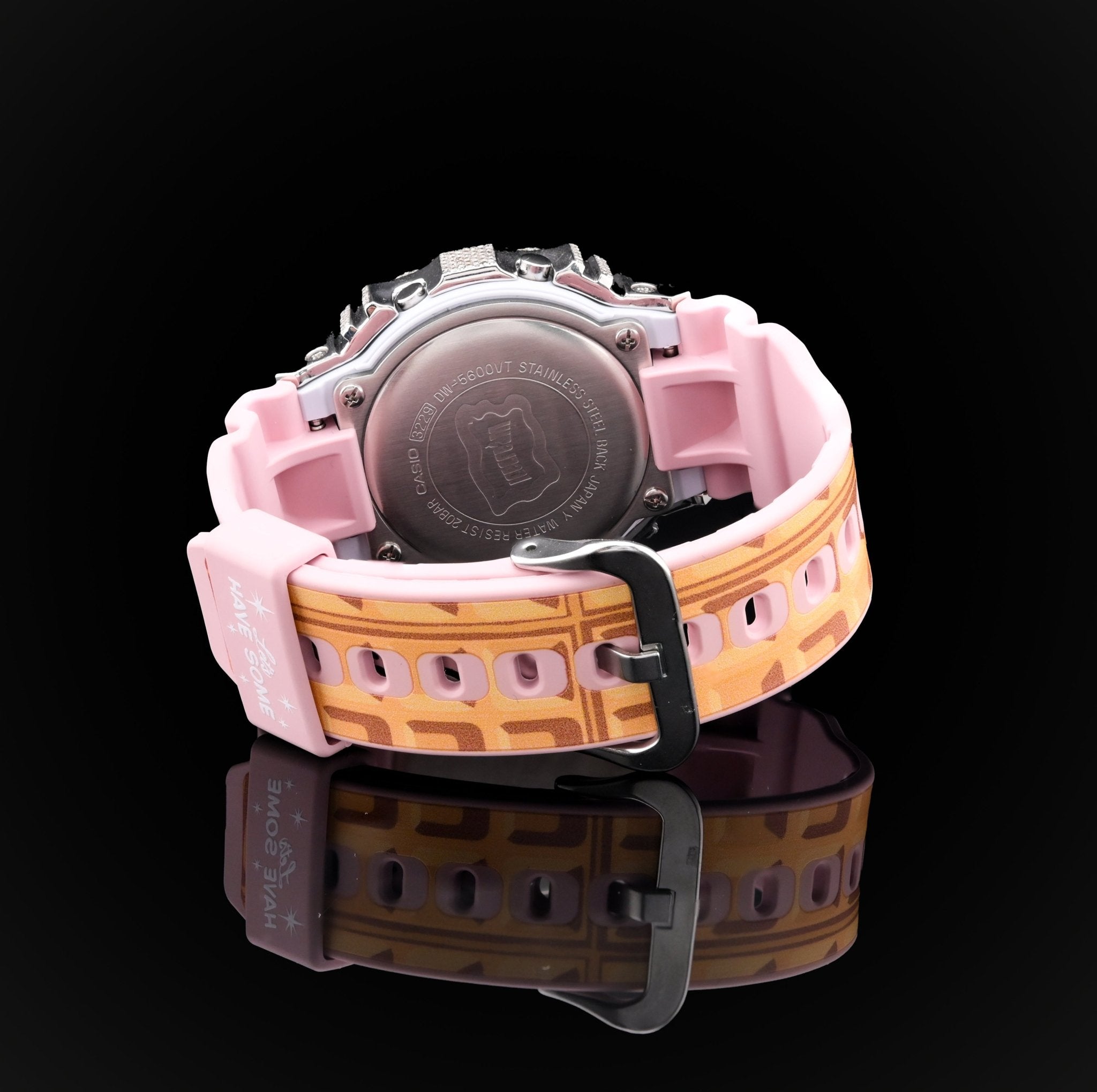 G - Shock DW5600VT Ice - Cream Dial 4.70 CTW Diamond Iced Out Watch - Elite Jewelers - Luxury Watch