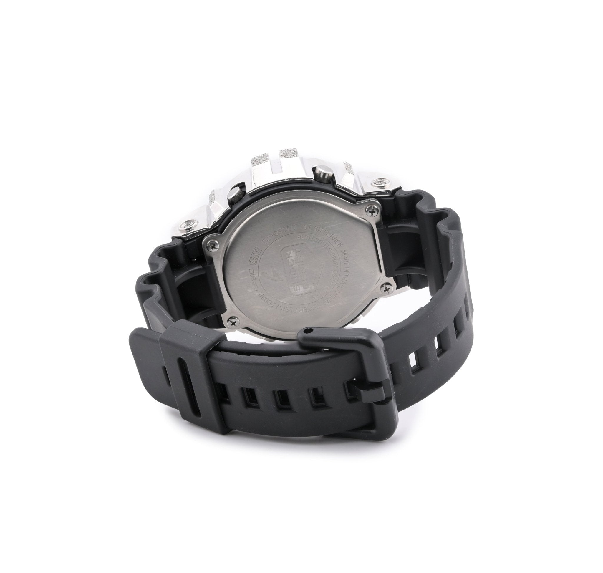 G - Shock DW6900U Diamond Iced Out Two Tone 4.60 CTW Rose Gold and White Bezel Watch - Elite Jewelers - Luxury Watch