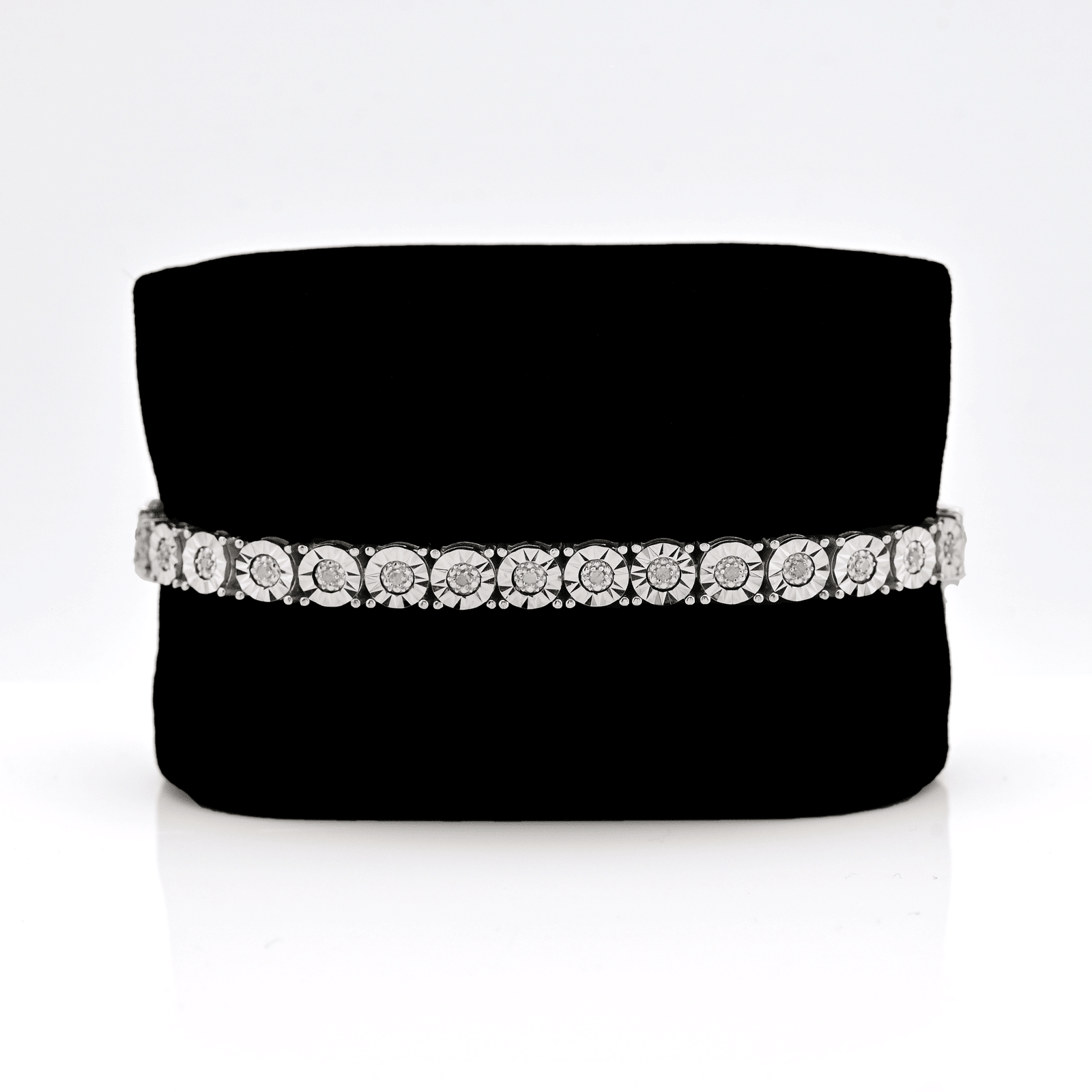 Mens 5MM 925 Sterling Silver 13.5gms 0.8CTW Natural Diamond 8In Tennis Bracelet - Elite Jewelers - Bracelets
