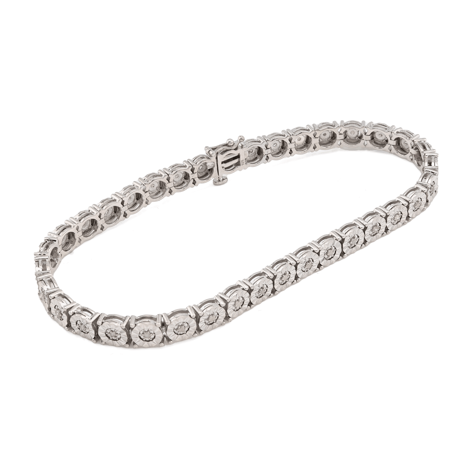 Mens 5MM 925 Sterling Silver 13.5gms 0.8CTW Natural Diamond 8In Tennis Bracelet - Elite Jewelers - Bracelets