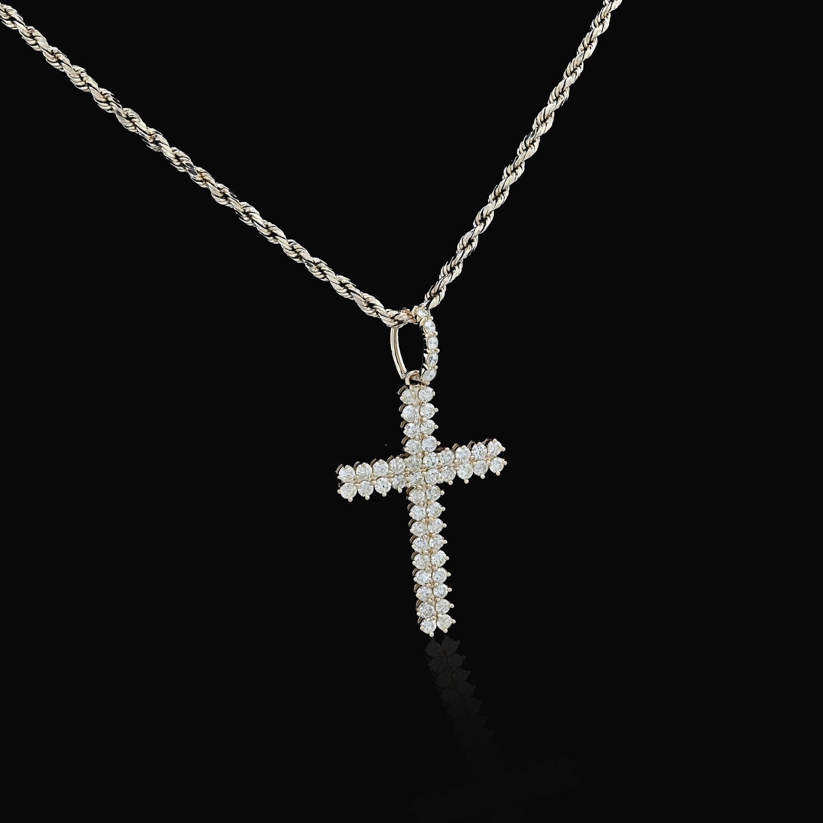 Pure 10k Yellow Gold 1.2CTW Natural Diamond Cluster Cross Pendant 2.2gms Charm - Elite Jewelers - Charms & Pendants