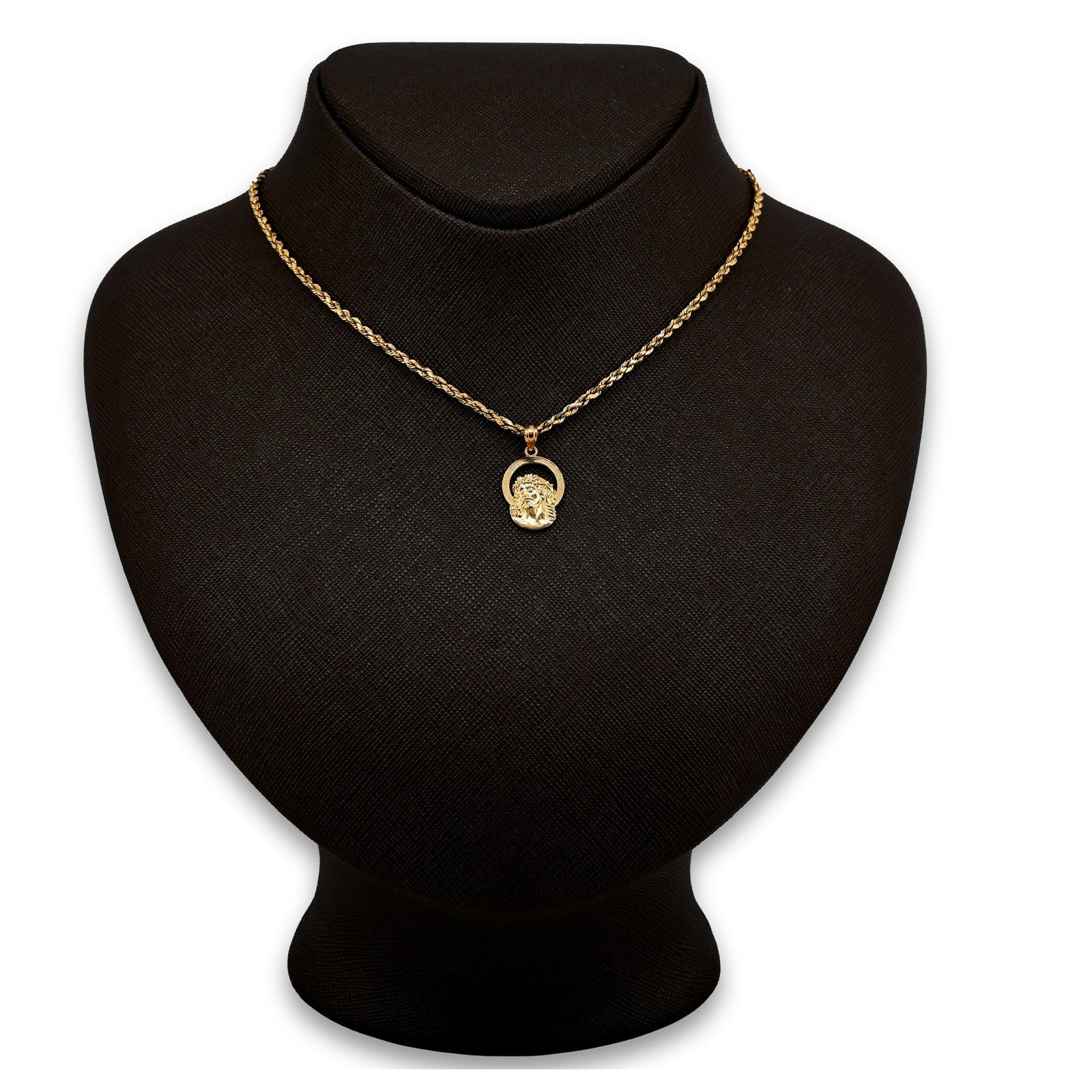 Pure 10k Yellow Gold Womens Jesus Pendant Religious 0.9g Charm - Elite Jewelers - Charms & Pendants