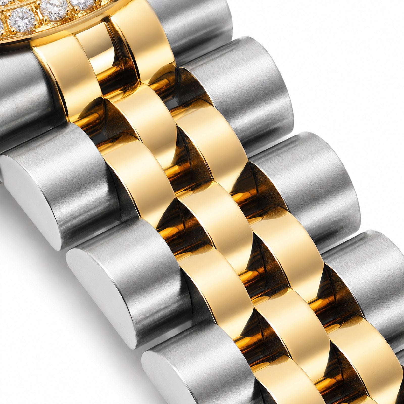 Rolex 31MM Datejust 2-Tone Diamond Bezel/Dial Champagne Face Jubilee Band Watch - Elite Jewelers-Luxury Watch