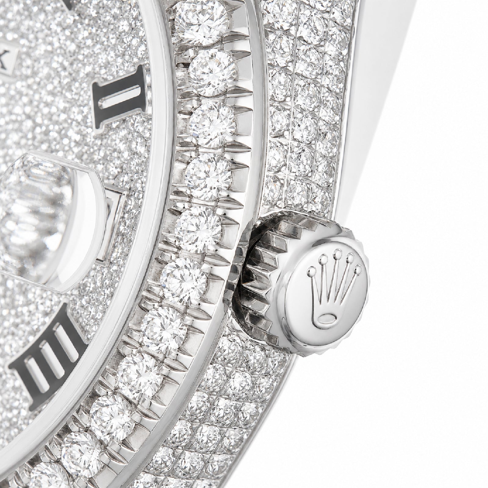 Rolex 36MM DateJust 15.75CT Natural Diamond Bussdown Roman Numeral Dial Jubilee Band All White Watch - Elite Jewelers-Luxury Watch