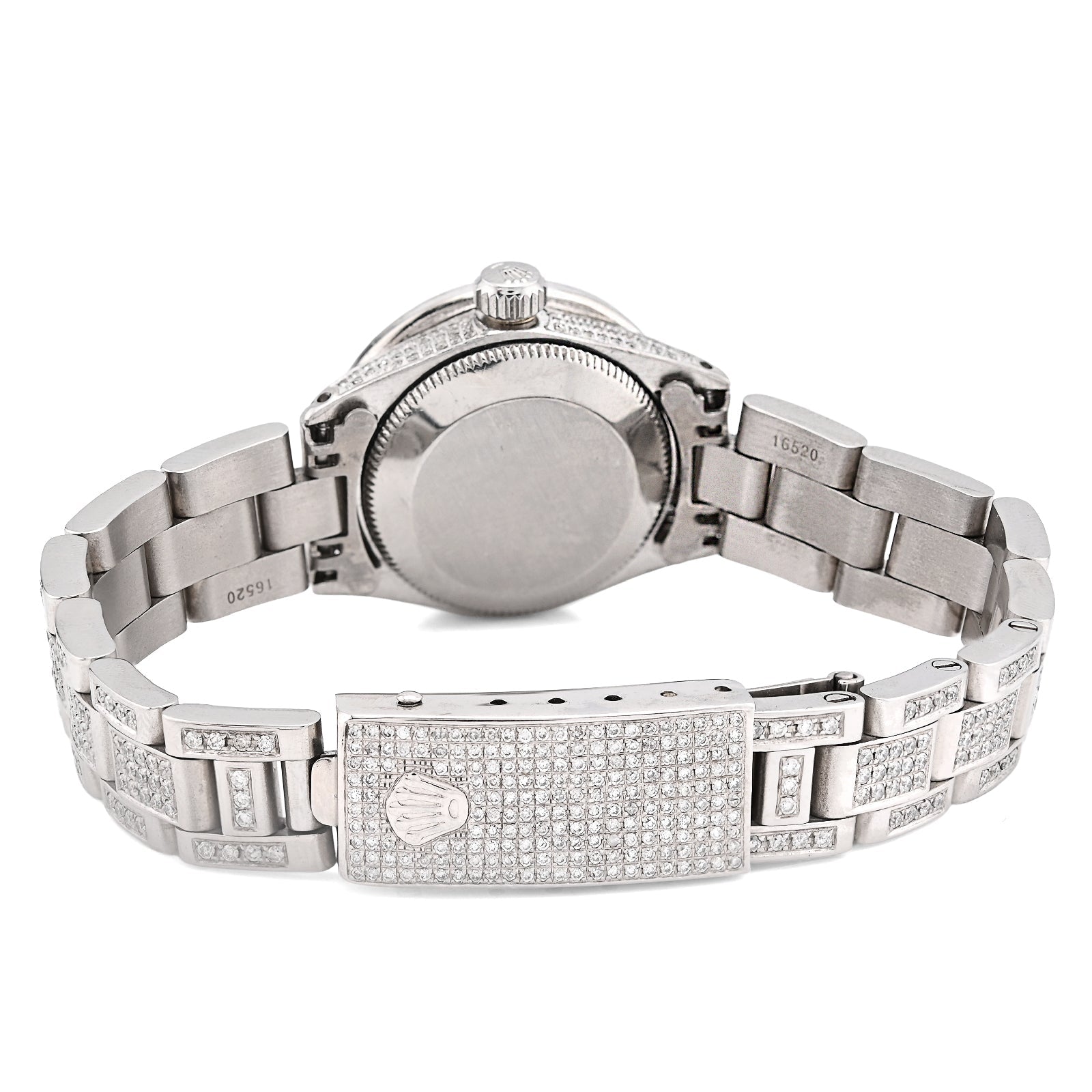 Rolex Datejust 26MM 9CT Natural Diamond Bussdown White Face Oyster Band Women Watch - Elite Jewelers - Luxury Watch