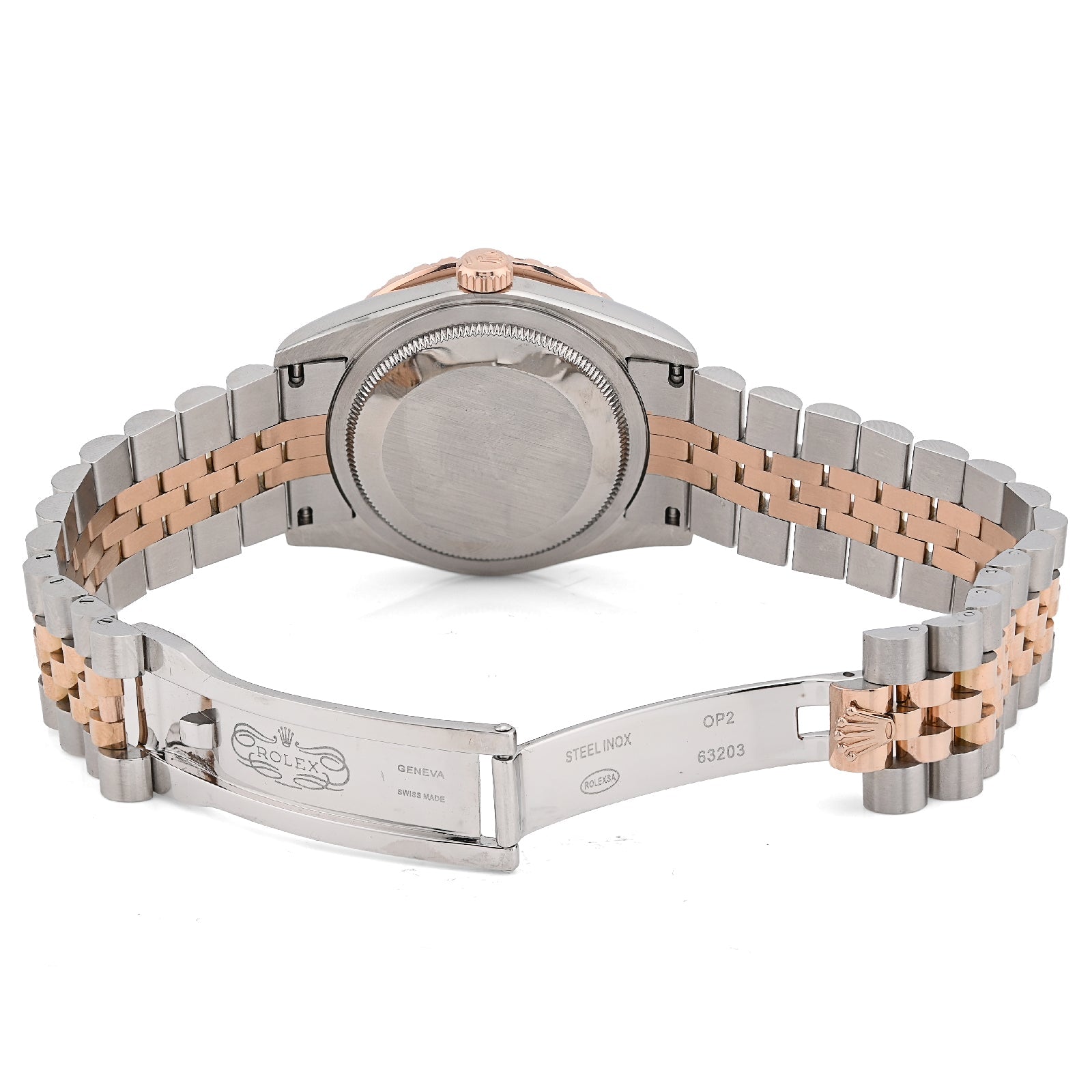 Rolex Datejust 36MM Rose Gold & SS Two Tone Hidden Clasp Chocolate Diamond Dial/Bezel 3.28CT Watch - Elite Jewelers - Luxury Watch