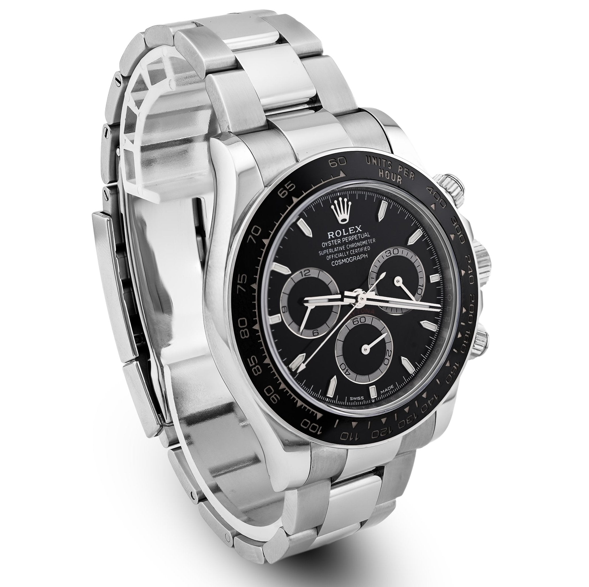 Rolex Daytona Cosmograph Black Panda Dial Ceramic Bezel Steel Oyster Band 40MM Men Watch 126500LN - Elite Jewelers - Luxury Watch