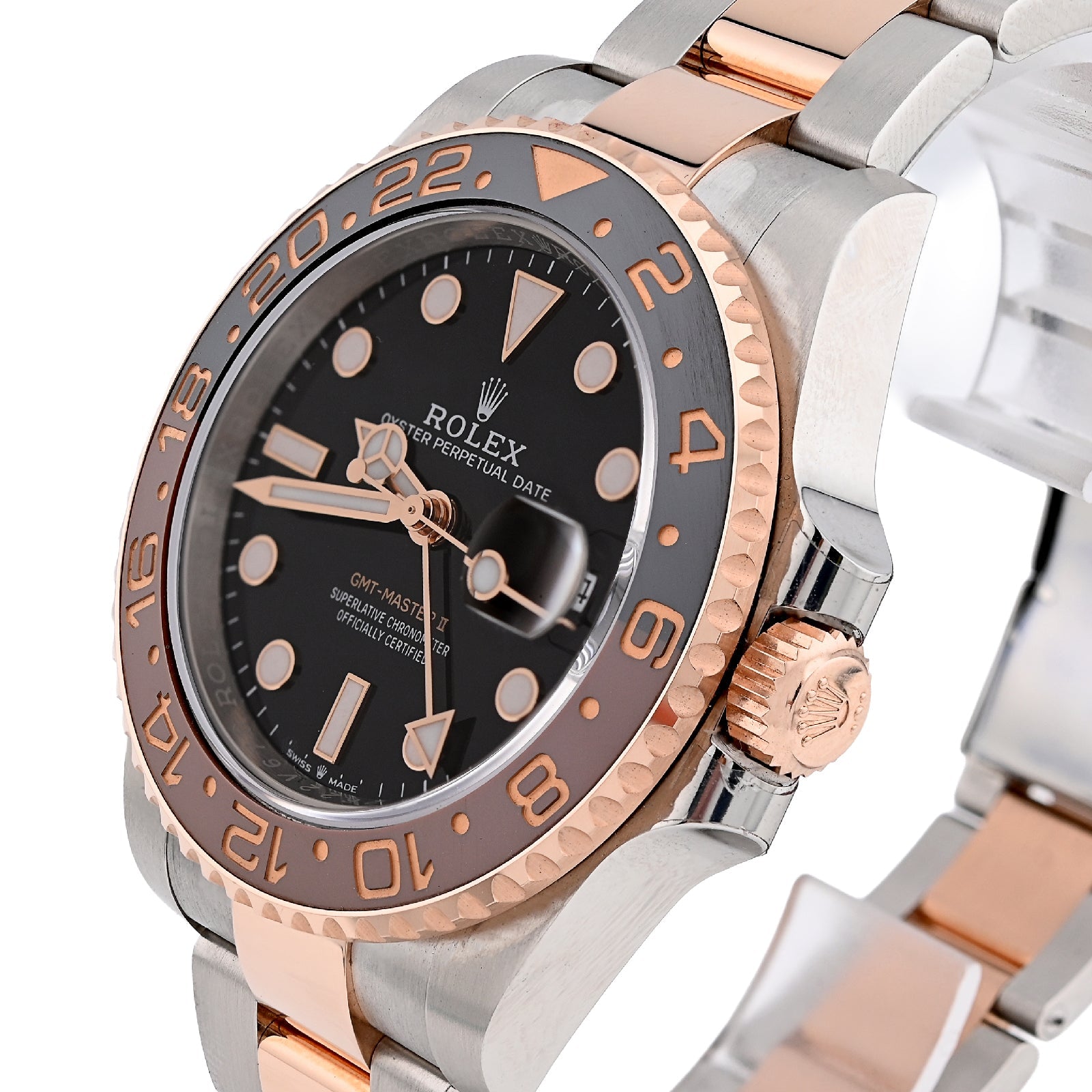 Rolex GMT - Master II Rootbeer 40MM Two - Tone Everose Oyster Band Men Watch 126711CHNR Full Set - Elite Jewelers - Luxury Watch