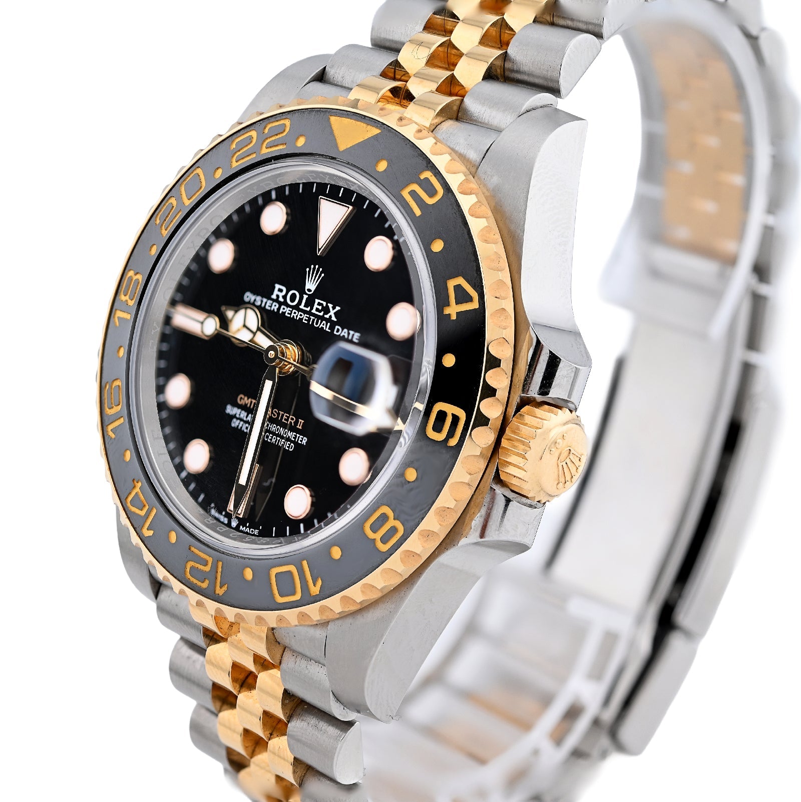 Rolex GMT - Master II Zombie 40MM Two - Tone Yellow Jubilee Band Men Watch 126713GRNR Full Set - Elite Jewelers - Luxury Watch