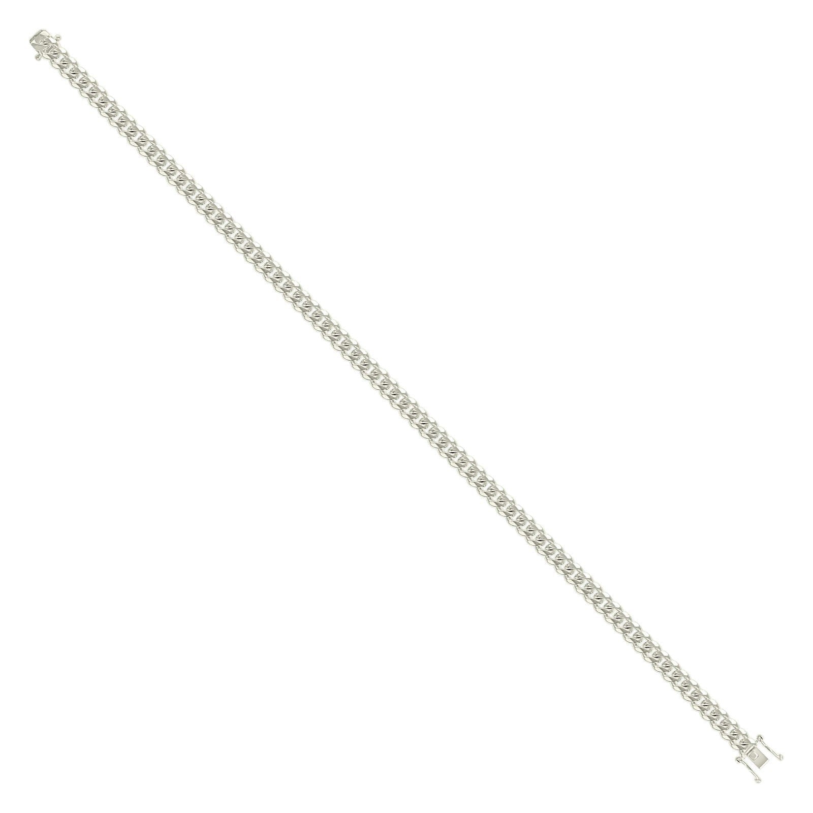 Unisex 4MM 925 Sterling Silver Solid Miami Cuban Bracelet 8 Inch 8.9g Armlet - Elite Jewelers - Bracelets