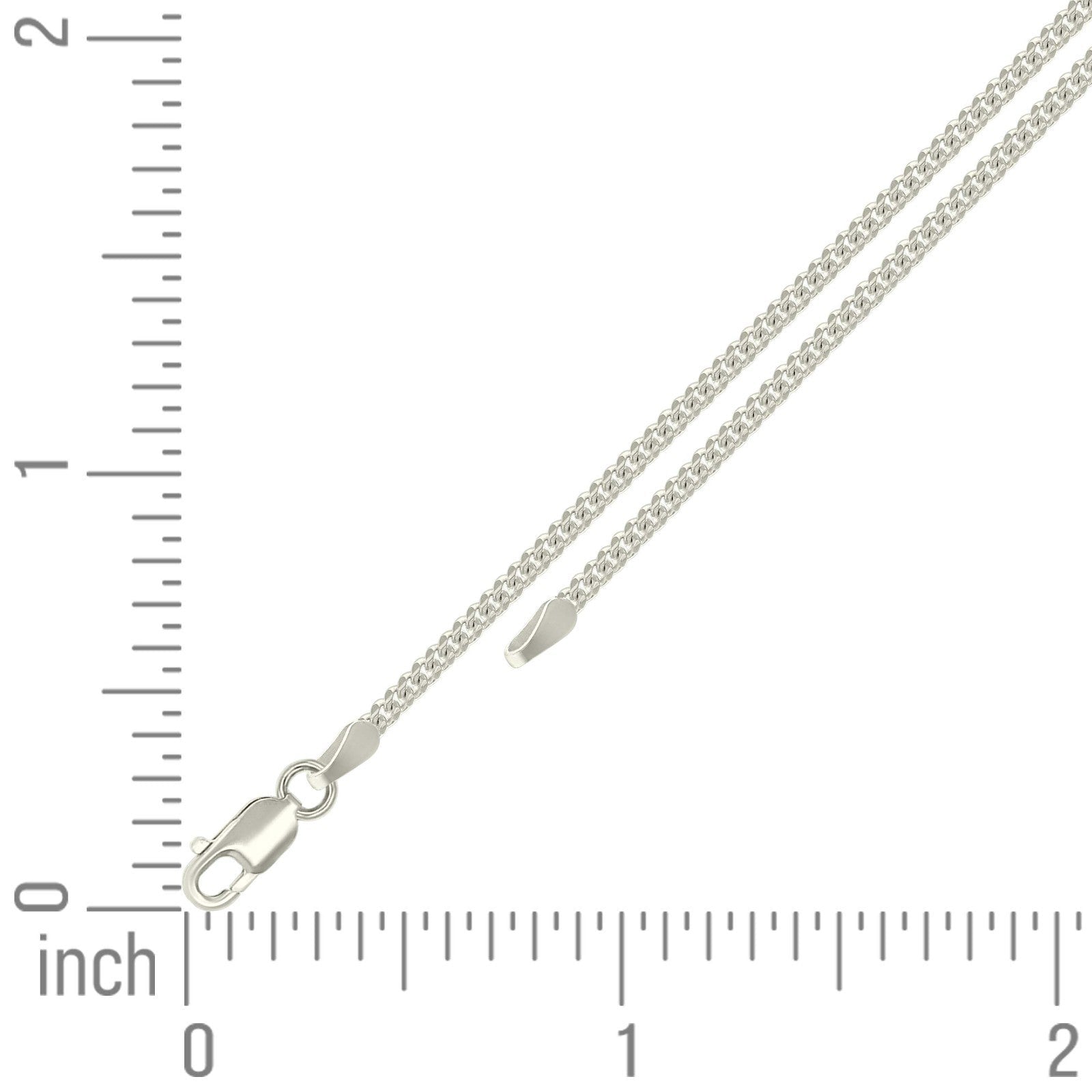Unisex 925 Sterling Silver Solid Miami Cuban Chain 2MM 24 Inch 7g Necklace - Elite Jewelers - Necklaces & Chains