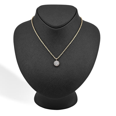 10k Rose Gold 1CTW Natural Diamond Flower Cluster Round Pendant 1.6g Women Charm - Elite Jewelers - Charms & Pendants