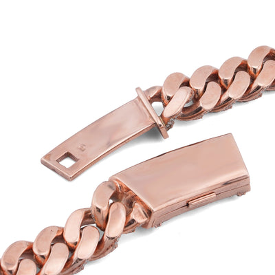 10K Rose Gold 60.58CT Round Cuban link natural Diamond 203 Grams Chain Men 15MM 22" Neckalce - Elite Jewelers-Necklaces