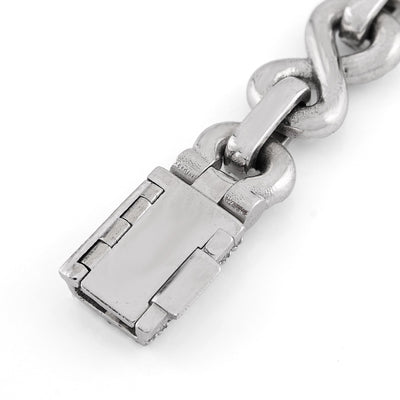 10K White Gold 12.5CT Natural Diamond Infinity Link 11MM Men 51.1g Bracelet 8" - Elite Jewelers - Bracelets
