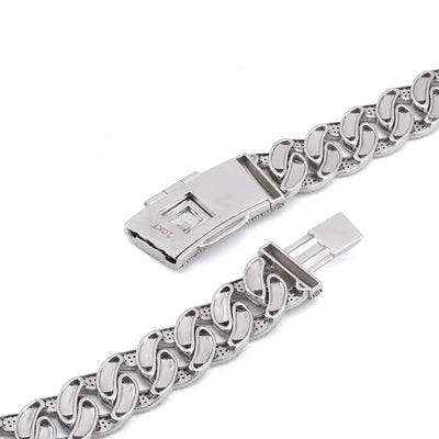 10K White Gold 18.9CT Natural Diamond Round Cuban Link 12MM Men's Chain 22" Necklace - Elite Jewelers-Necklaces