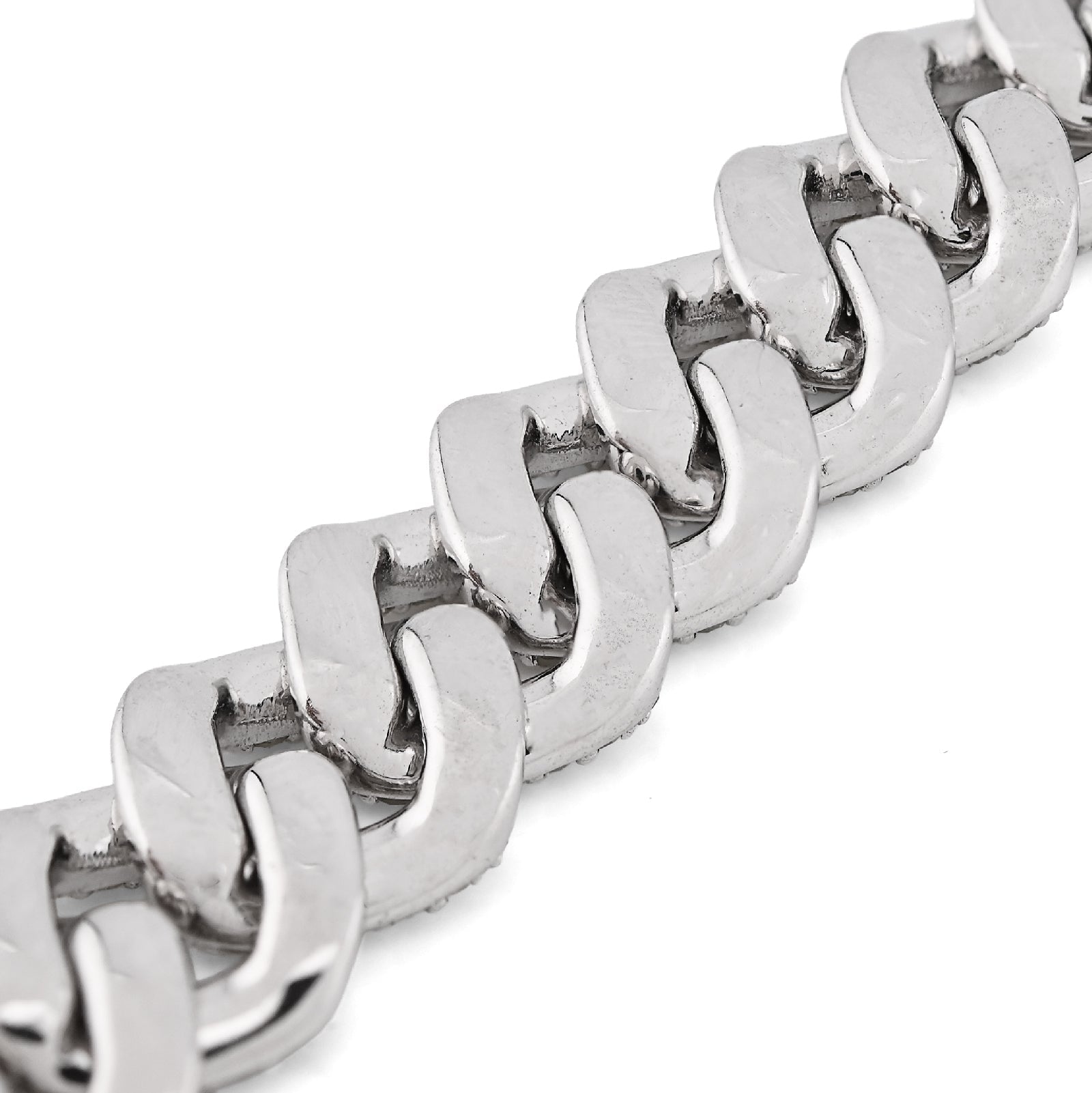 10K White Gold 5.35CT Natural Diamond Round 10MM Cuban Link Men Women 8" Bracelet 35.3g - Elite Jewelers - Bracelets