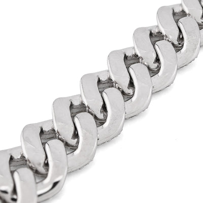 10K White Gold 5.35CT Natural Diamond Round 10MM Cuban Link Men Women 8" Bracelet 35.3g - Elite Jewelers - Bracelets