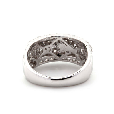 10K White Gold Baguette Diamond Band - Elite Jewelers - Rings