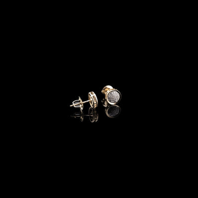 10K Yellow Gold 0.07 CT Natural Diamond Stud Women Men Earring - Elite Jewelers - Earrings