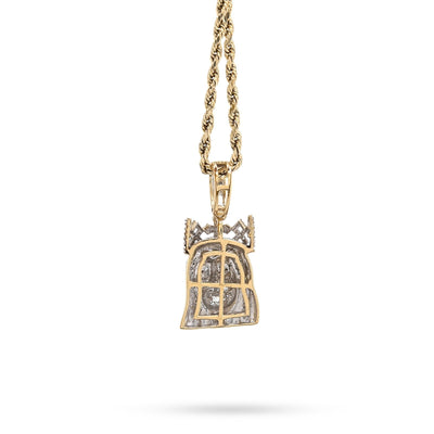 10k Yellow Gold 0.2CTW Natural Diamond 3D Crown Mini Jesus Head Pendant 3g Charm - Elite Jewelers - Charms & Pendants