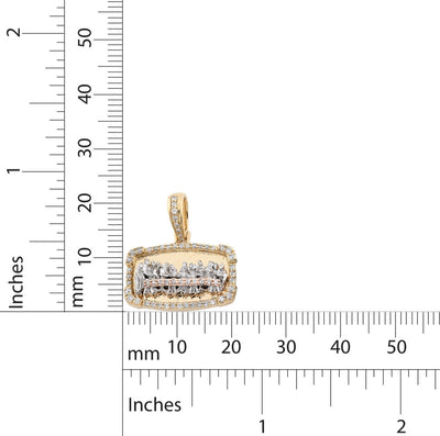 10k Yellow Gold 0.34CTW Natural Diamond Last Supper Apostles Pendant 4.2g Charm - Elite Jewelers - Charms & Pendants