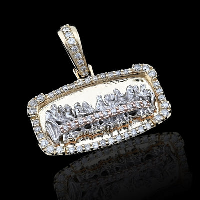 10k Yellow Gold 0.34CTW Natural Diamond Last Supper Apostles Pendant 4.2g Charm - Elite Jewelers - Charms & Pendants