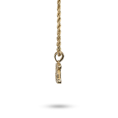 10k Yellow Gold 0.375CTW Natural Round/Baguette Diamond 1.6g Initial "B" Pendant - Elite Jewelers - Charms & Pendants