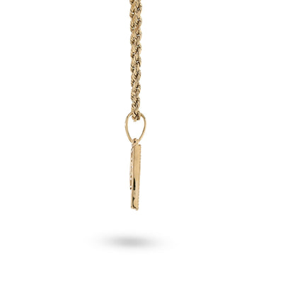 10k Yellow Gold 0.5 CTW Natural Diamond Initial "P" Pendant 2.1g Alphabet Charm - Elite Jewelers - Charms & Pendants
