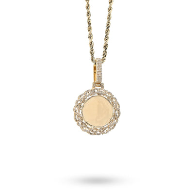 10k Yellow Gold 0.5CTW Natural Diamond Infinity Border Memory Pendant 4.3g Charm - Elite Jewelers - Charms & Pendants