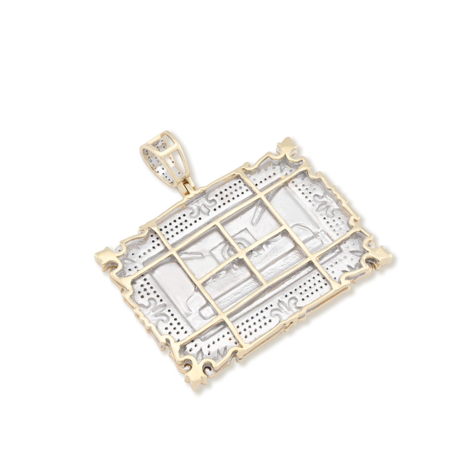 10k Yellow Gold 0.8CTW Natural Diamond Last Supper Apostles Pendant 14.7g Charm - Elite Jewelers - Charms & Pendants
