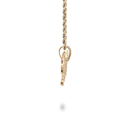 10k Yellow Gold 1.25CTW Natural Diamond "Tanisha" Name Letter Pendant 3.6g Charm - Elite Jewelers - Charms & Pendants