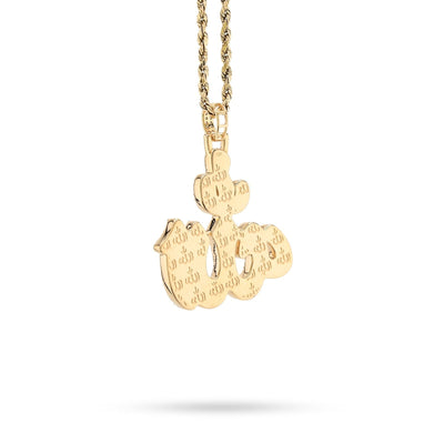 10k Yellow Gold 1.25CTW Natural Muslim "Allah" Diamond Pendant 10g Arabic Charm - Elite Jewelers - Charms & Pendants
