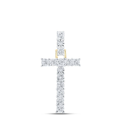 10k Yellow Gold 1.28gms 0.08CTW Natural Diamond Initial "T" Letter Pendant Charm - Elite Jewelers - Charms & Pendants