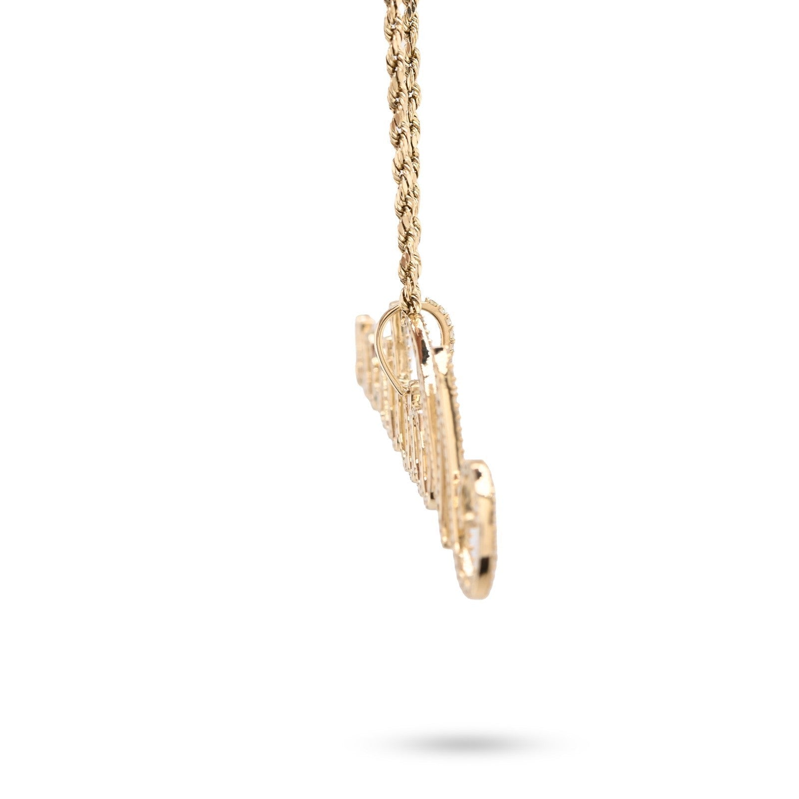 10k Yellow Gold 1.5CTW Natural Diamond Custom "Madison" Name Pendant 5g Charm - Elite Jewelers - Charms & Pendants