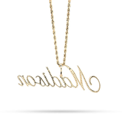 10k Yellow Gold 1.5CTW Natural Diamond Custom "Madison" Name Pendant 5g Charm - Elite Jewelers - Charms & Pendants
