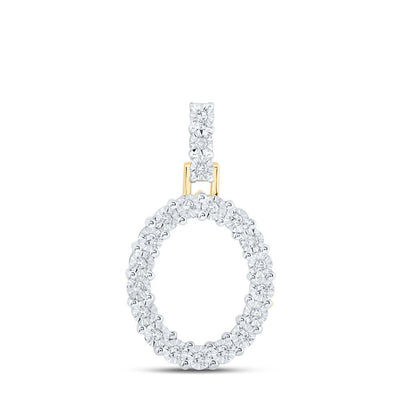 10k Yellow Gold 1.68gms 0.11CTW Natural Diamond Initial "O" Letter Pendant Charm - Elite Jewelers - Charms & Pendants