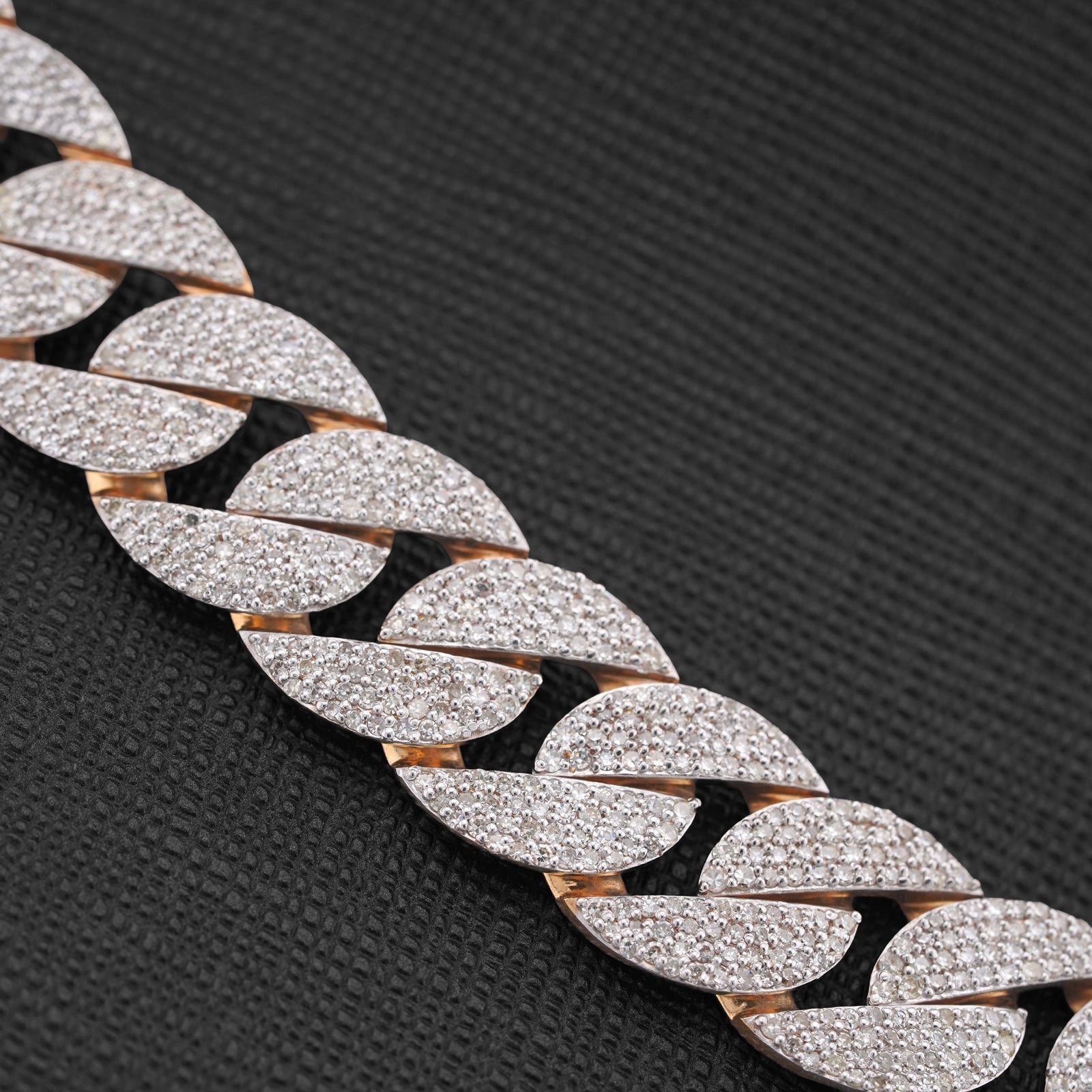 10K Yellow Gold 19.87CT Natural Diamond Cuban Link Chain 12MM 22" Men Necklace - Elite Jewelers-Necklaces