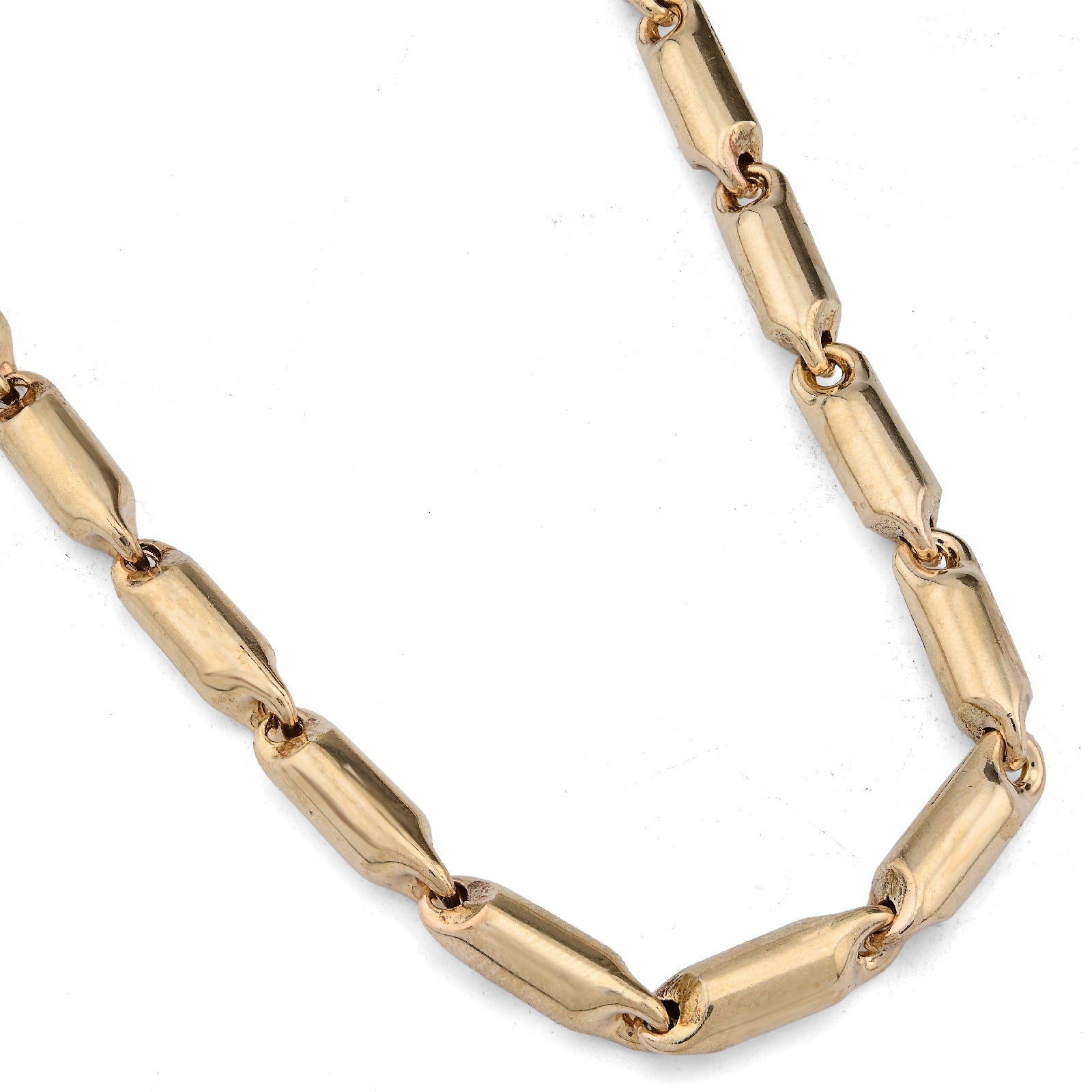 10K Yellow Gold 24" Tube link 5MM Chain Men Women Necklace 28.2g - Elite Jewelers - Necklaces