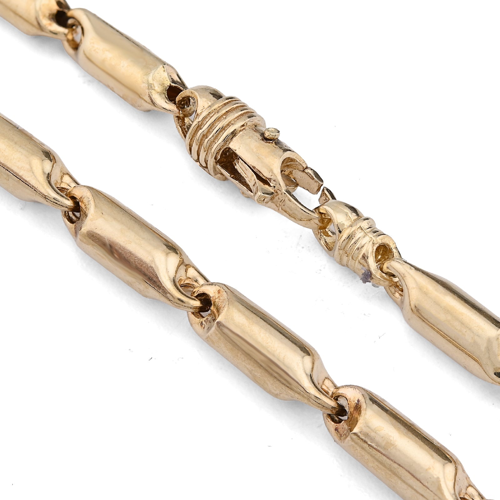 10K Yellow Gold 24" Tube link 5MM Chain Men Women Necklace 28.2g - Elite Jewelers - Necklaces