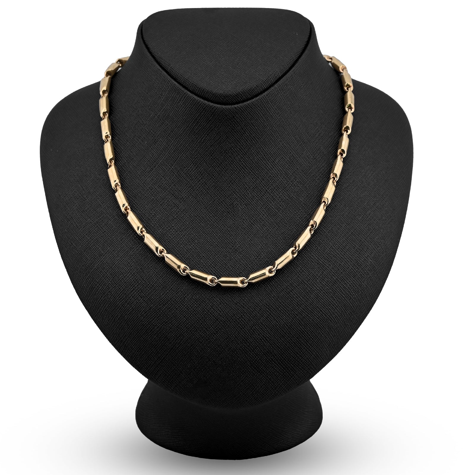 10K Yellow Gold 24" Tube link 5MM Chain Men Women Necklace 28.2g - Elite Jewelers - Necklaces
