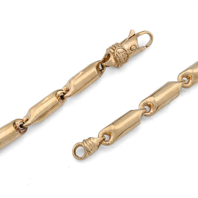 10K Yellow Gold 24" Tube link 5MM Chain Men Women Necklace 28.2g - Elite Jewelers - Necklaces