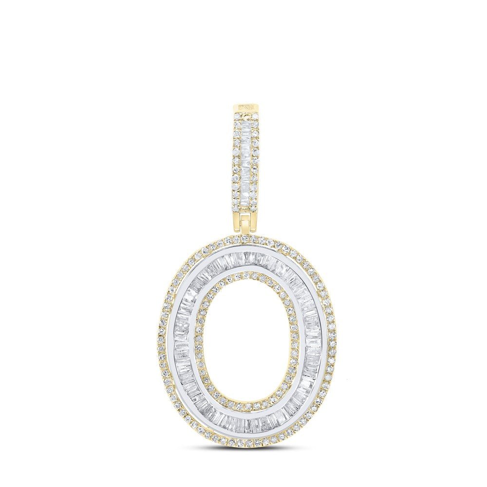 10k Yellow Gold 3.55g 0.95CTW Natural Diamond Initial "O" Pendant Alphabet Charm - Elite Jewelers - Charms & Pendants