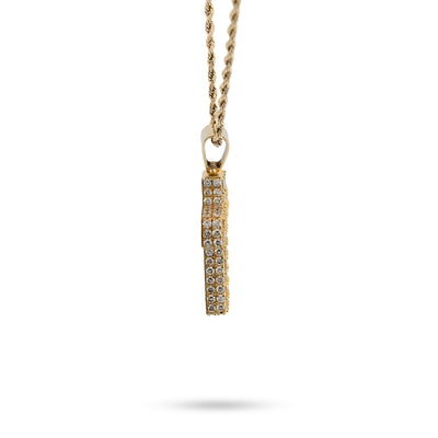 10k Yellow Gold 3.5CTW Natural Round/Baguette Diamond Cross Pendant 12.3g Charm - Elite Jewelers - Charms & Pendants