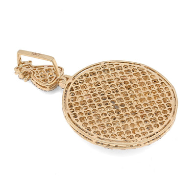 10k Yellow Gold 3.5CTW Round/Baguette Diamond "Forever Rich" Tree Pendant 15.4gm - Elite Jewelers - Charms & Pendants