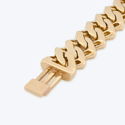 10K yellow Gold 3.64CT Natural Diamond 10MM Cuban Link Bracelet 8" Men Women 27.8g - Elite Jewelers - Bracelets