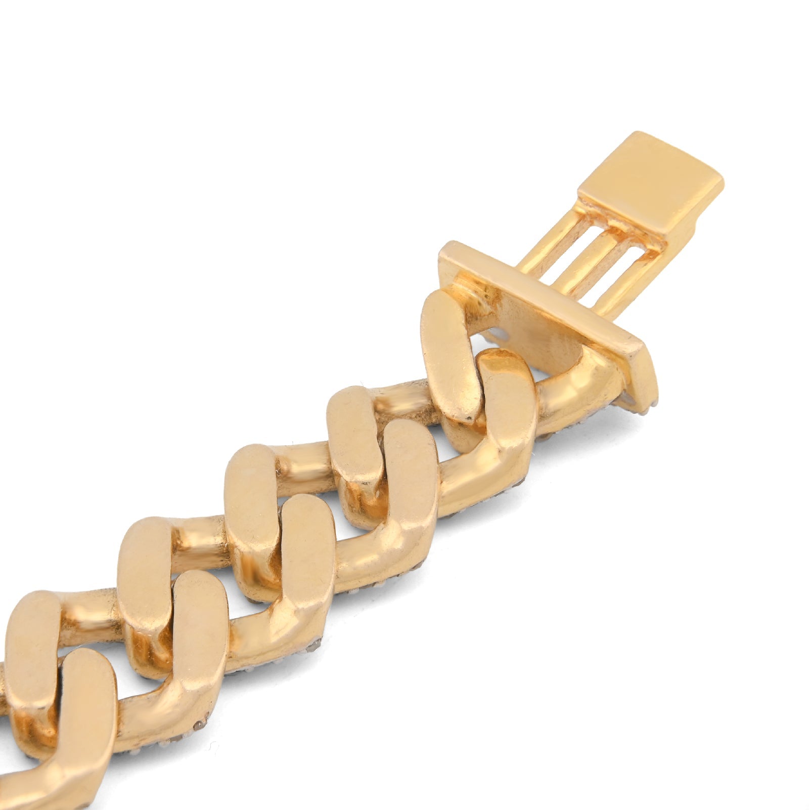 10K Yellow Gold 4.29CT Natural Diamond Cuban Link 10MM Men Bracelet 8" - Elite Jewelers-Bracelets