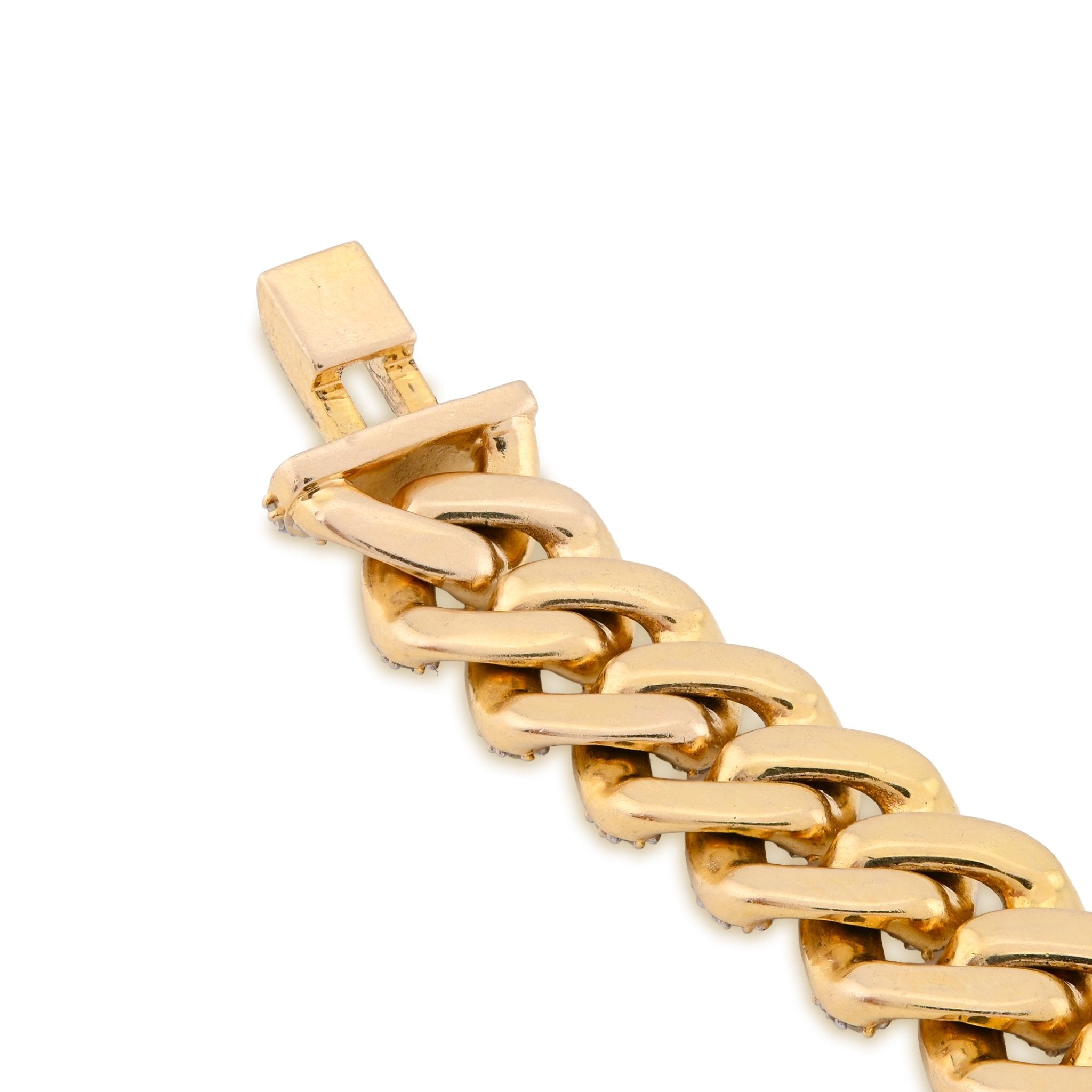 10K Yellow Gold 5.35CT Natural Diamond 10MM Cuban Link 8" Bracelet 35.7g Men Women - Elite Jewelers - Bracelets