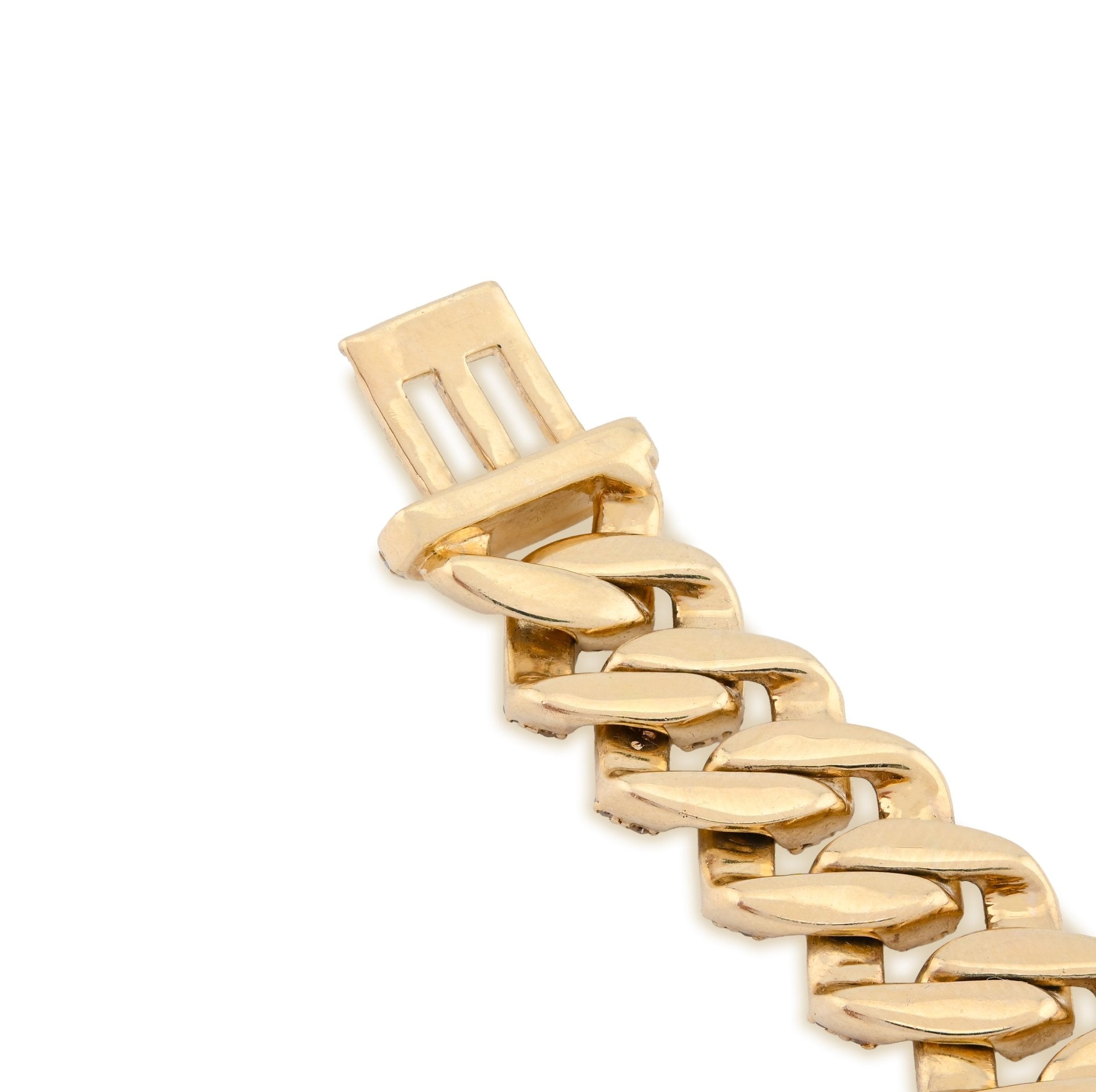 10K Yellow Gold 6.18CT Natural Diamond Cuban Link 8" Bracelet 10MM 33.1g - Elite Jewelers - Bracelets